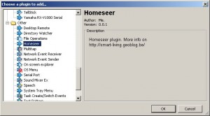 Add HomeSeer Plugin voor Event Ghost