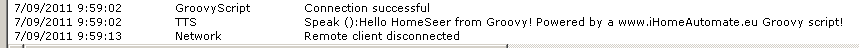 Hello HomeSeer from Groovy